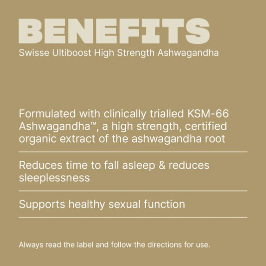 Swisse New Zealand SWISSE ULTIBOOST High Strength Ashwagandha