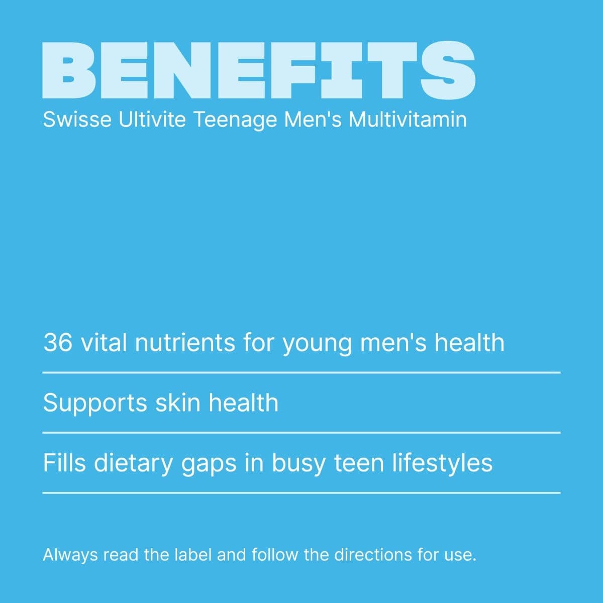 Swisse New Zealand SWISSE ULTIVITE Teenage Men's Multivitamin