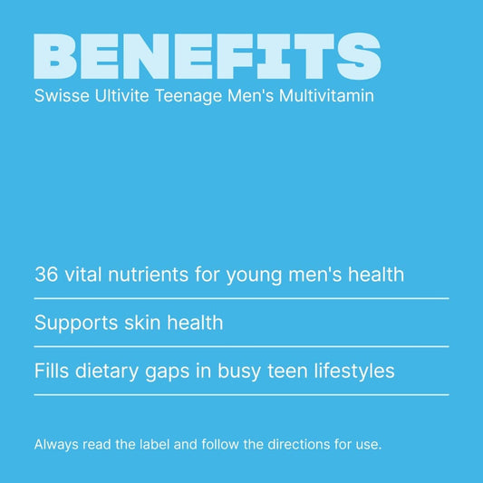 Swisse New Zealand SWISSE ULTIVITE Teenage Men's Multivitamin