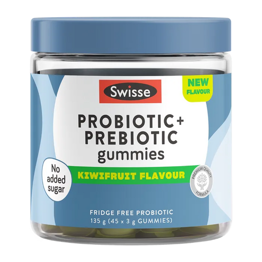 Swisse New Zealand SWISSE Probiotic + Prebiotic Gummies - Kiwifruit Flavour