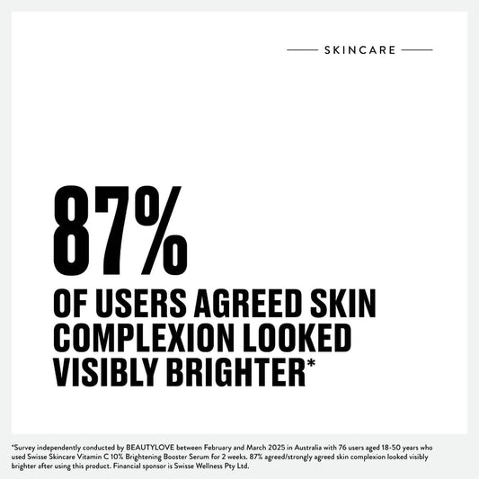 Swisse New Zealand SWISSE SKINCARE Vitamin C 10% Brightening Booster Serum